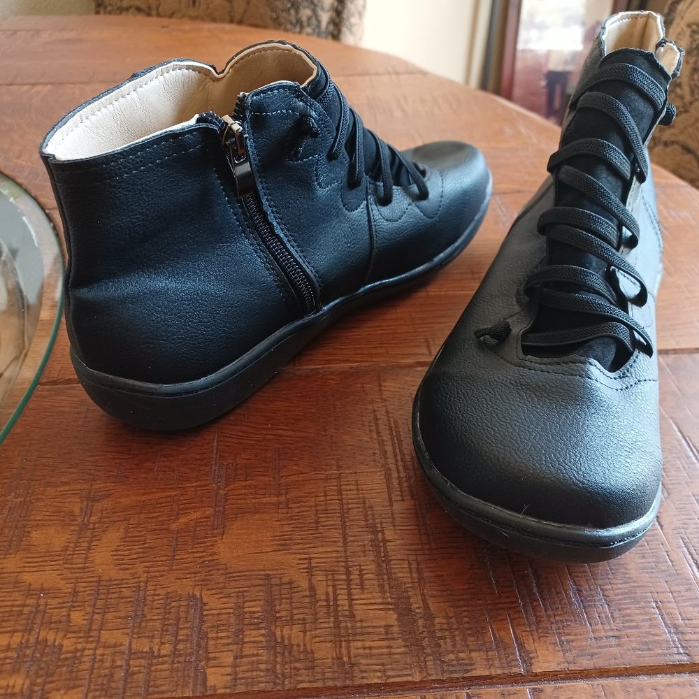 Genuine leather ankle boots